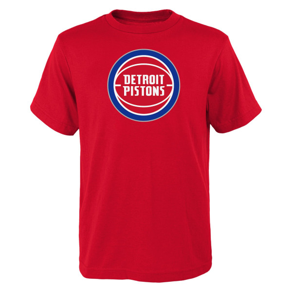 Подростковая Detroit Pistons Outerstuff Red Primary Logo T-Shirt