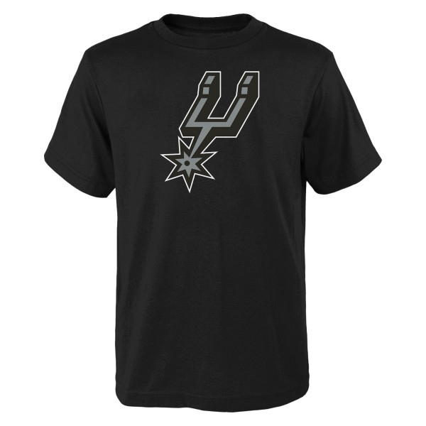 Подростковая San Antonio Spurs Outerstuff Black Primary Logo T-Shirt