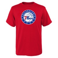 Подростковая Philadelphia 76ers Outerstuff Red Primary Logo T-Shirt