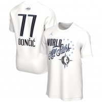 Luka Dončić Jordan Brand White 2026 NBA All-Star Game Name & Number T-Shirt
