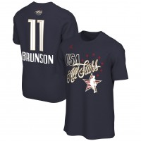 Jalen Brunson Jordan Brand Navy 2026 NBA All-Star Game Name & Number T-Shirt
