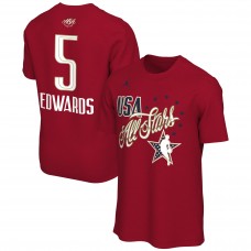 Anthony Edwards Jordan Brand Red 2026 NBA All-Star Game Name & Number T-Shirt