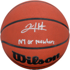 Мяч с автографом Josh Hart New York Knicks Fanatics Authentic Wilson Authentic Series Indoor/Outdoor with 'NY OR NOWHERE' Inscription