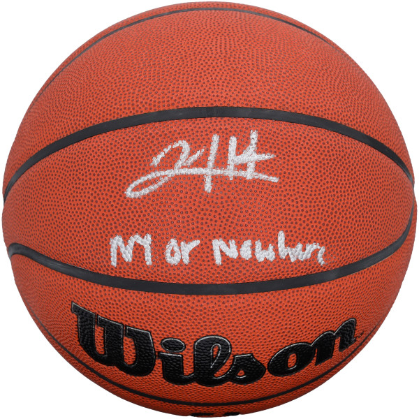 Мяч с автографом Josh Hart New York Knicks Fanatics Authentic Wilson Authentic Series Indoor/Outdoor with 'NY OR NOWHERE' Inscription