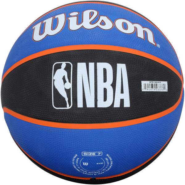 Мяч с автографом Karl-Anthony Towns New York Knicks Fanatics Authentic Wilson Black/Blue Tribute