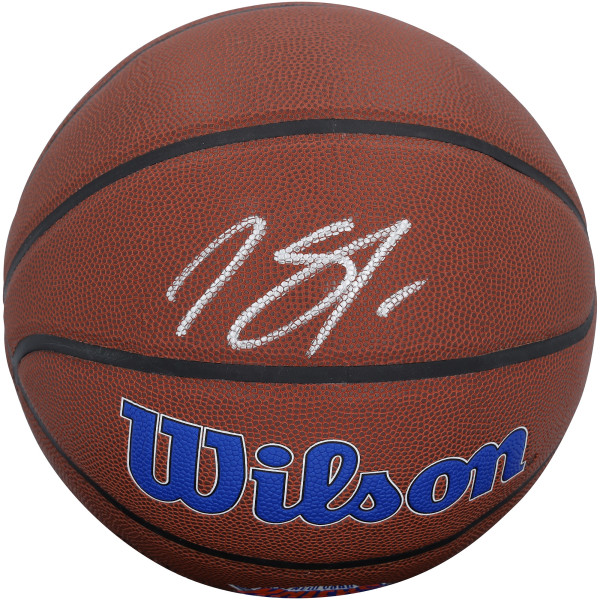 Мяч с автографом Karl-Anthony Towns New York Knicks Fanatics Authentic Wilson Alliance Team Logo