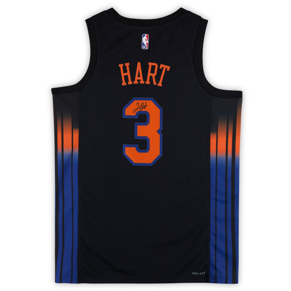 Джерси с автографом Josh Hart New York Knicks Fanatics Authentic Black Jordan Brand 2025-26 Statement Edition Swingman