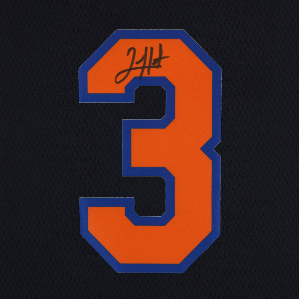 Джерси с автографом Josh Hart New York Knicks Fanatics Authentic Black Jordan Brand 2025-26 Statement Edition Swingman