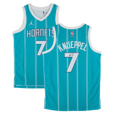 Джерси с автографом Kon Knueppel Charlotte Hornets Fanatics Authentic Teal Jordan Brand 2021-22 Icon Swingman