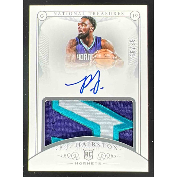 2014-15 Panini National Treasures #123 P.J. Hairston RC Auto /99