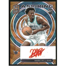 2022-23 Panini Spectra Aspiring Autographs Orange Mark Williams RC Auto /15