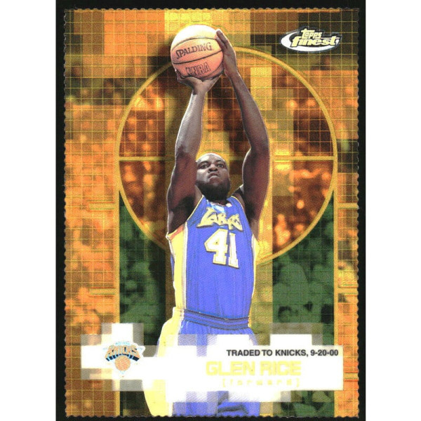 2000-01 Topps Finest Gold Refractors #102 Glen Rice /100