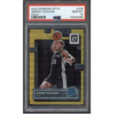 2022 Donruss Optic Gold #236 Jeremy Sochan RC /10 PSA 10