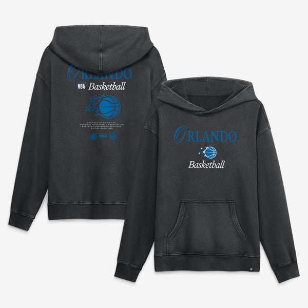 Толстовка Orlando Magic Fanatics Black Balanced Attack Washed