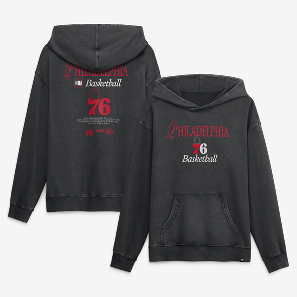 Толстовка Philadelphia 76ers Fanatics Black Balanced Attack Washed