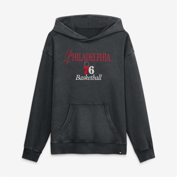 Толстовка Philadelphia 76ers Fanatics Black Balanced Attack Washed