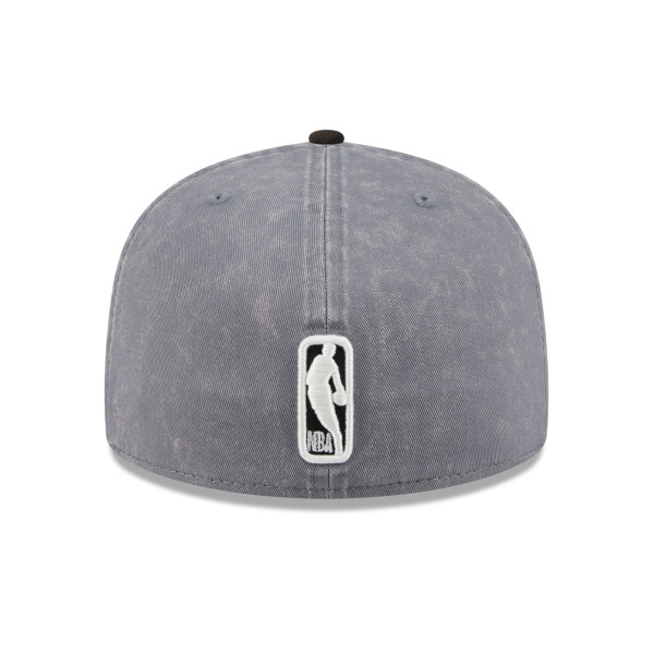 Бейсболка Golden State Warriors New Era Gray/Black Washed 59FIFTY