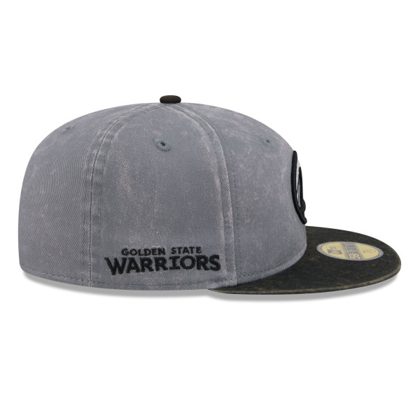 Бейсболка Golden State Warriors New Era Gray/Black Washed 59FIFTY