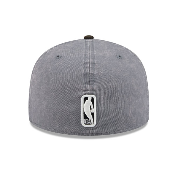 Бейсболка Brooklyn Nets New Era Gray/Black Washed 59FIFTY