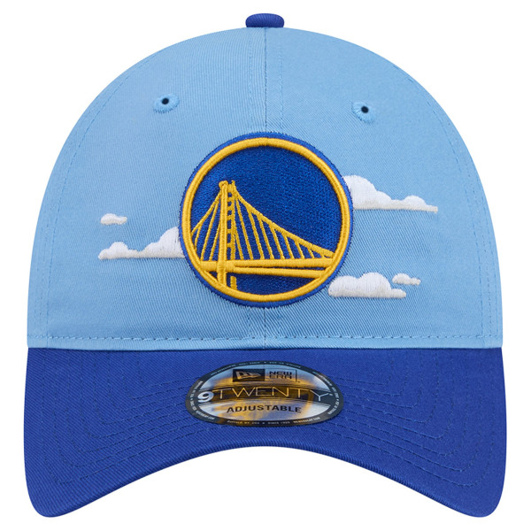 Бейсболка Golden State Warriors New Era Powder Blue Clouds 9TWENTY