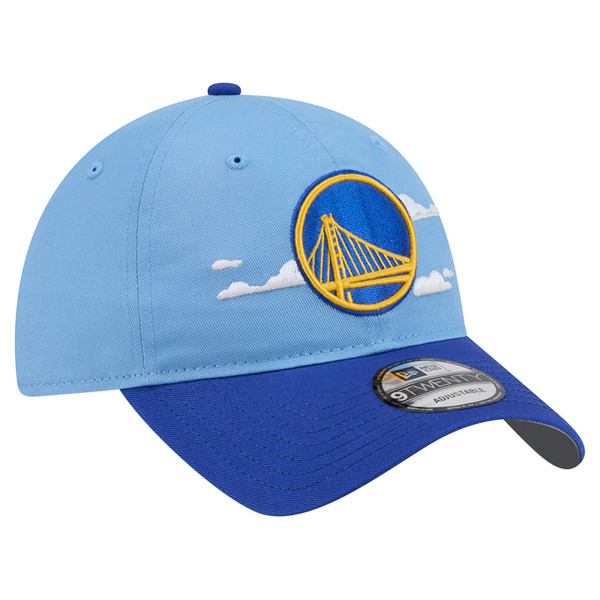 Бейсболка Golden State Warriors New Era Powder Blue Clouds 9TWENTY