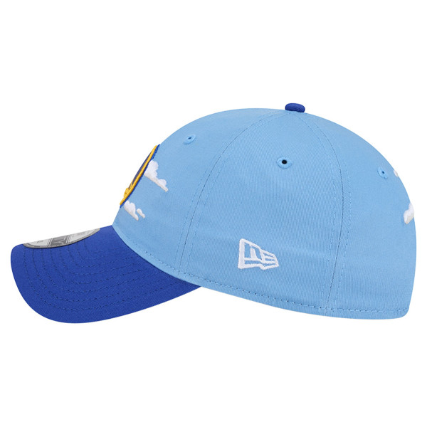 Бейсболка Golden State Warriors New Era Powder Blue Clouds 9TWENTY
