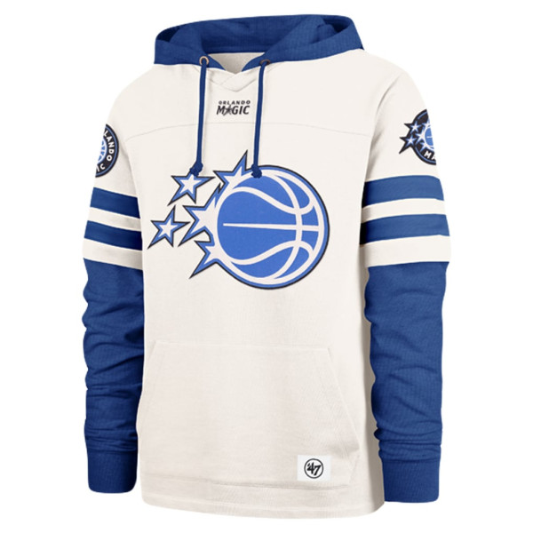 Толстовка Orlando Magic 47 Cream/Blue Split Zone Cornerback Duo Fleece