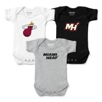 Малышам Miami Heat Chad & Jake Three-Pack Bodysuit Set