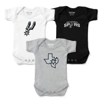 Детская San Antonio Spurs Chad & Jake Three-Pack Bodysuit Set