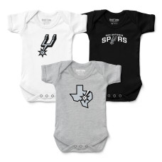 Детская San Antonio Spurs Chad & Jake Three-Pack Bodysuit Set