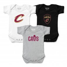 Малышам Cleveland Cavaliers Chad & Jake Three-Pack Bodysuit Set