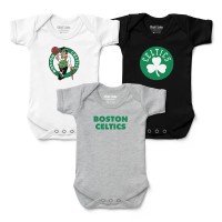 Малышам Boston Celtics Chad & Jake Three-Pack Bodysuit Set
