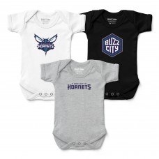 Малышам Charlotte Hornets Chad & Jake Three-Pack Bodysuit Set