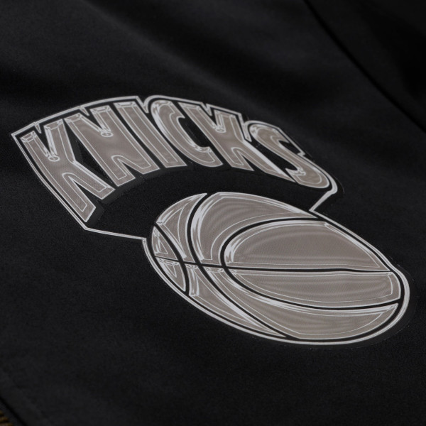 Куртка New York Knicks Mitchell & Ness Black Chrome Satin Bomber Full-Zip