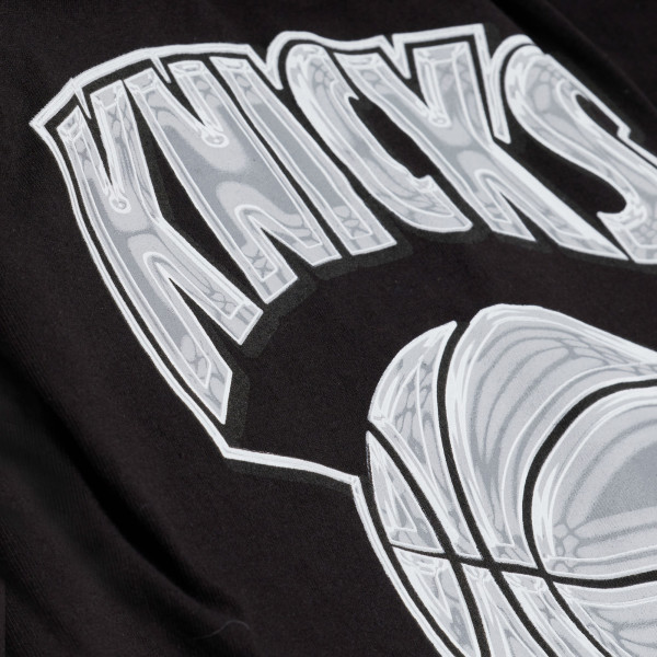 Футболка New York Knicks Mitchell & Ness Black Chrome Heritage