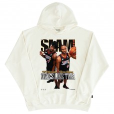 Unisex Philadelphia 76ers VJ Edgecombe & Tyrese Maxey SLAM Cream Cover Hoodie