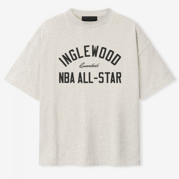 Unisex Fear of God Heather Gray 2026 NBA All-Star Game x Inglewood 90s T-Shirt