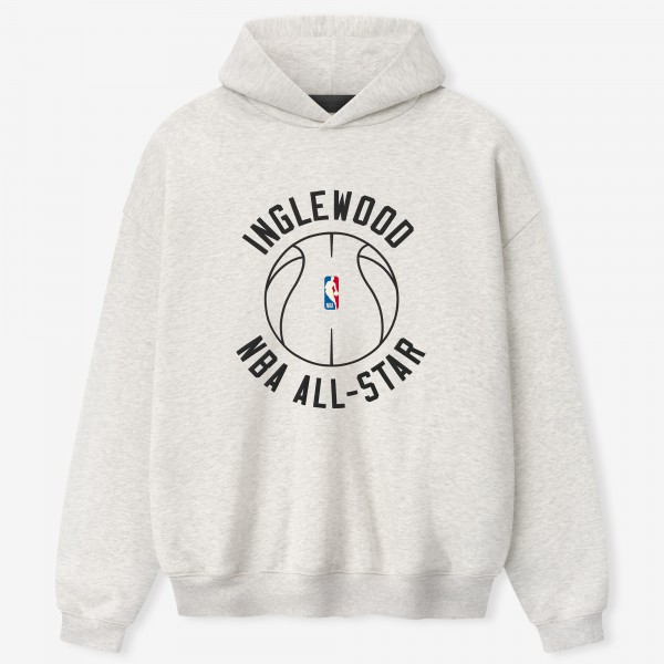 Unisex Fear of God Heather Gray 2026 NBA All-Star Game x Inglewood 90s Hoodie