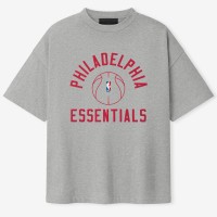 Unisex Philadelphia 76ers Fear of God x Barkley L. Hendricks Heather Gray 90s T-Shirt