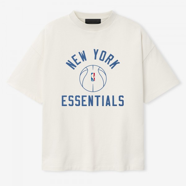 Unisex New York Knicks Fear of God x Barkley L. Hendricks Cream 90s T-Shirt