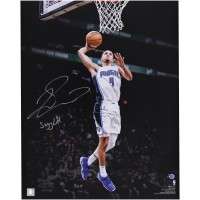 Jalen Suggs Orlando Magic Autographed Fanatics Authentic 16 x 20 Dunking Spotlight Photograph with Sugg Life Inscription