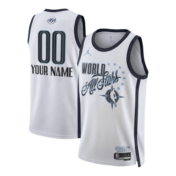 Подростковая Jordan Brand White 2026 NBA All-Star Game Swingman Custom Jersey
