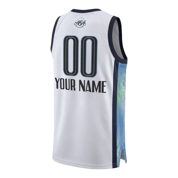 Подростковая Jordan Brand White 2026 NBA All-Star Game Swingman Custom Jersey