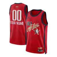 Подростковая Jordan Brand Red 2026 NBA All-Star Game Swingman Custom Jersey
