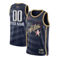 Подростковая Jordan Brand Navy 2026 NBA All-Star Game Swingman Custom Jersey