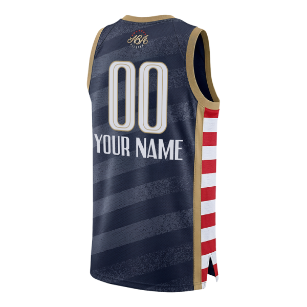 Подростковая Jordan Brand Navy 2026 NBA All-Star Game Swingman Custom Jersey