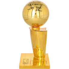 Isiah Thomas Detroit Pistons Autographed Fanatics Authentic NBA Larry OBrien Replica Trophy with Multiple Inscriptions