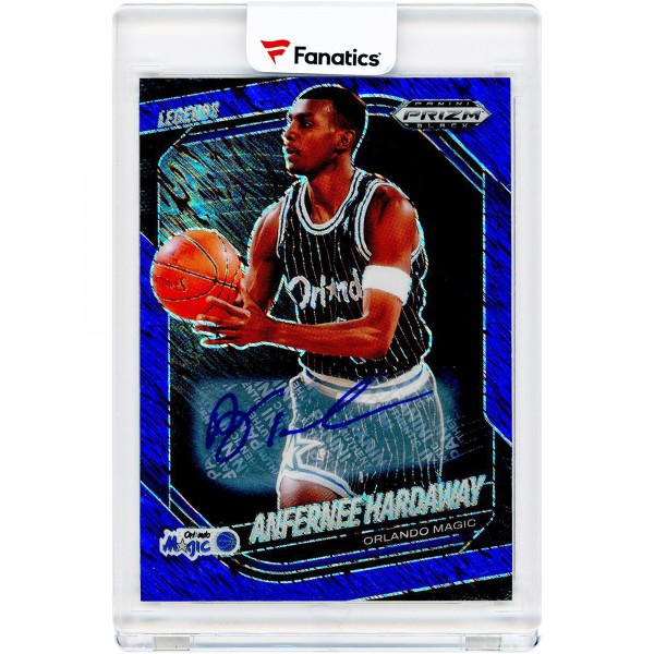Penny Hardaway Orlando Magic Autographed 2024-25 Panini Prizm Black Blue Shimmer Prizm #277 #13/25 Card