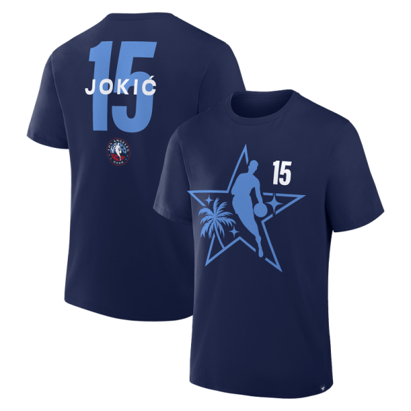 Nikola Jokić Navy 2026 NBA All-Star Game Name & Number T-Shirt