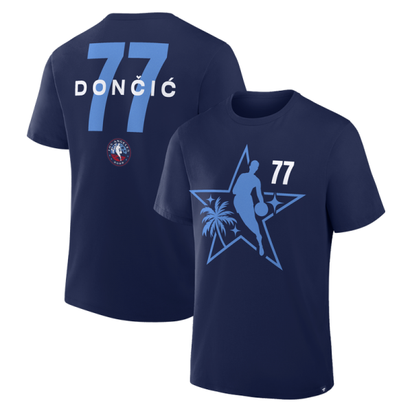 Luka Dončić Navy 2026 NBA All-Star Game Name & Number T-Shirt